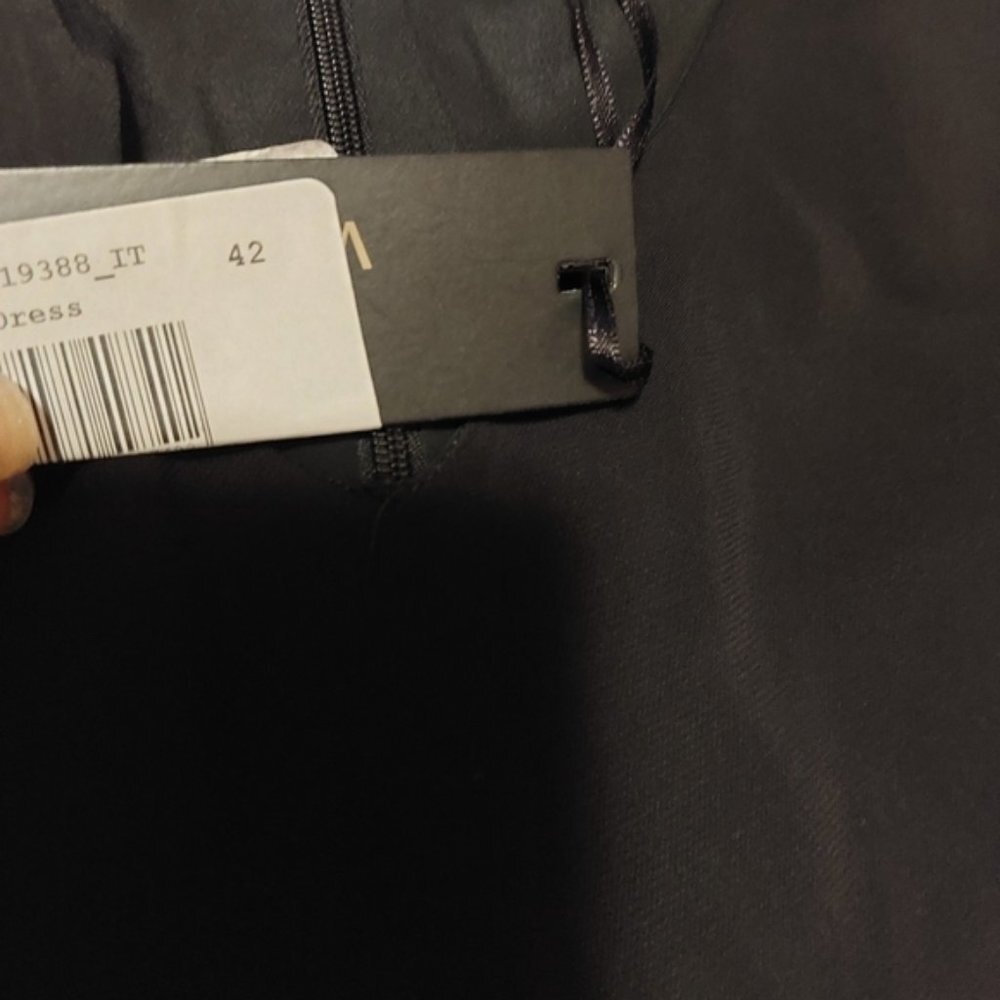 Versace Black Midi Sheath Dress with Crew Neck - Picture 4 of 4